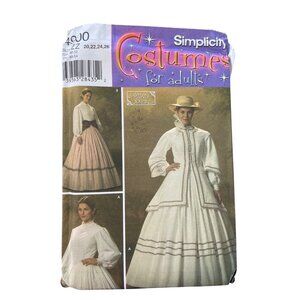 Simplicity 4900 Pattern Size 20-26 Costume Civil War Southern Belle UNCUT